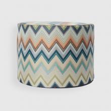 Missoni Home Agadir Cylinder Pouffe 150 Blue Multi