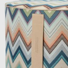 Missoni Home Agadir Cylinder Pouffe 150 Blue Multi