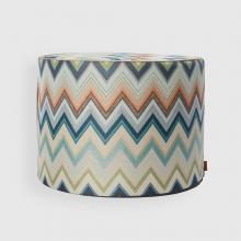 Missoni Home Agadir Cylinder Pouffe 150 Blue Multi