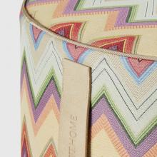 Missoni Home Agadir Cylinder Pouffe 159 Orange Multi