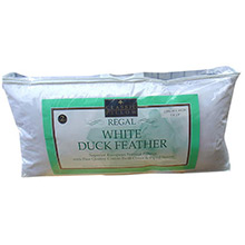 Plumeland Regal White Duck Feather Bolster Pillow