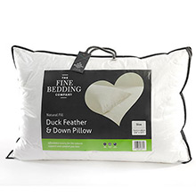 The Fine Bedding Company Duck Feather & Down Pillow Pair