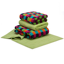 Bath Towel Multicolour Cawö Lifestyle I Sauna Cubes New 