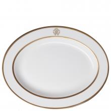 Roberto Cavalli Silk Gold Oval Dish