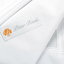 Peter Reed Linen Union Collection Hemstitch Flat Sheets