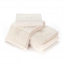Mastro Raphael Api Linen Border Towels Ivory