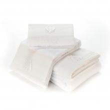 Mastro Raphael Api Linen Border Towels White