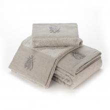 Mastro Raphael Api Linen Border Towels Grey