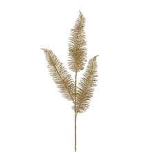 Goodwill Glitter Triple Feather Leaf Stem
