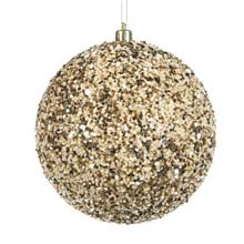 Goodwill Glitter Beaded Ball Champagne