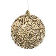 Goodwill Glitter Beaded Ball Champagne