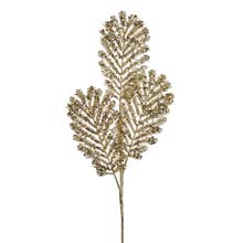 Goodwill Glitter Sequin Peacock Feather Fern Stem 