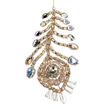 Goodwill Wire jewelled peacock feather