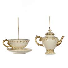 Goodwill Tea Pot / Cup / Saucer Ornament