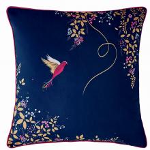 Sara Miller Hummingbird Navy Cushion