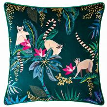 Sara Miller Lemur Dark Green Cushion