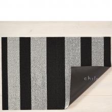 Chilewich Bold Stripe Black / White Shag Mat
