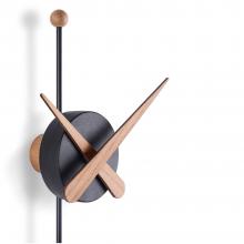 Nomon Punta Wall Clock Black with Oak