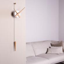 Nomon Punta Wall Clock White with Oak