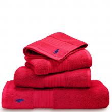 Ralph Lauren Polo Player Towels Red Rose