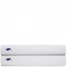 Ralph Lauren Polo Player Flat Sheet White