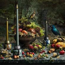 Baobab Collection Stones Agate Twins Dinner Candle