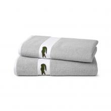 Lacoste L Casual Towel Argent