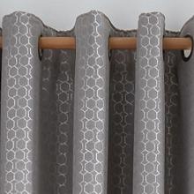Ashley Wilde Design Flynn Silver Blackout Lined Curtains
