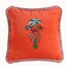 Emma J Shipley for Clarke & Clarke Jungle Palms  Velvet Cushion
