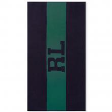 Ralph Lauren Signature Beach Towel Green / Navy