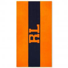 Ralph Lauren Signature Beach Towel Orange / Navy