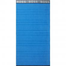 Boss Home Striped Logo Blue Beach Towel