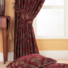 Paoletti Shiraz Burgundy Ready Made Curtains