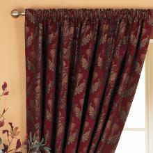 Paoletti Shiraz Burgundy Ready Made Curtains