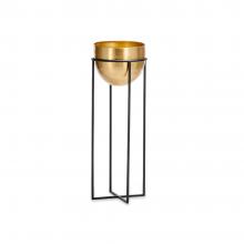 Nkuku Atsu Brass Planter with Stand