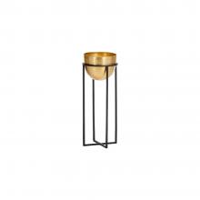 Nkuku Atsu Brass Planter with Stand