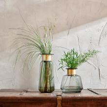 Nkuku Miza Mini Glass Vase Smoke