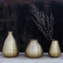 Nkuku Nami Tapered Brass Pot