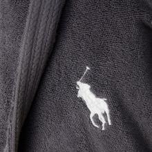 Ralph Lauren Polo Player Hooded Robe Charcoal