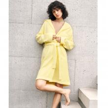 Boss Home Boss Plain Hooded Robe Lime