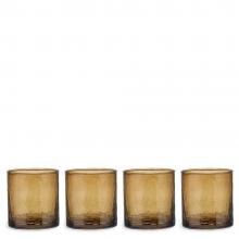 Nkuku Yala Hammered Tumblers - Smoke Brown