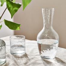 Nkuku Yala Hammered Jug - Clear