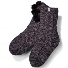 UGG Pom Pom Fleece Lined Crew Socks Nightfall