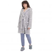 UGG Aarti Dressing Gown Cloudy Grey Zebra
