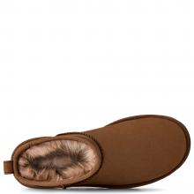 UGG Classic Ultra Mini Nubuck Boot Dark Chestnut