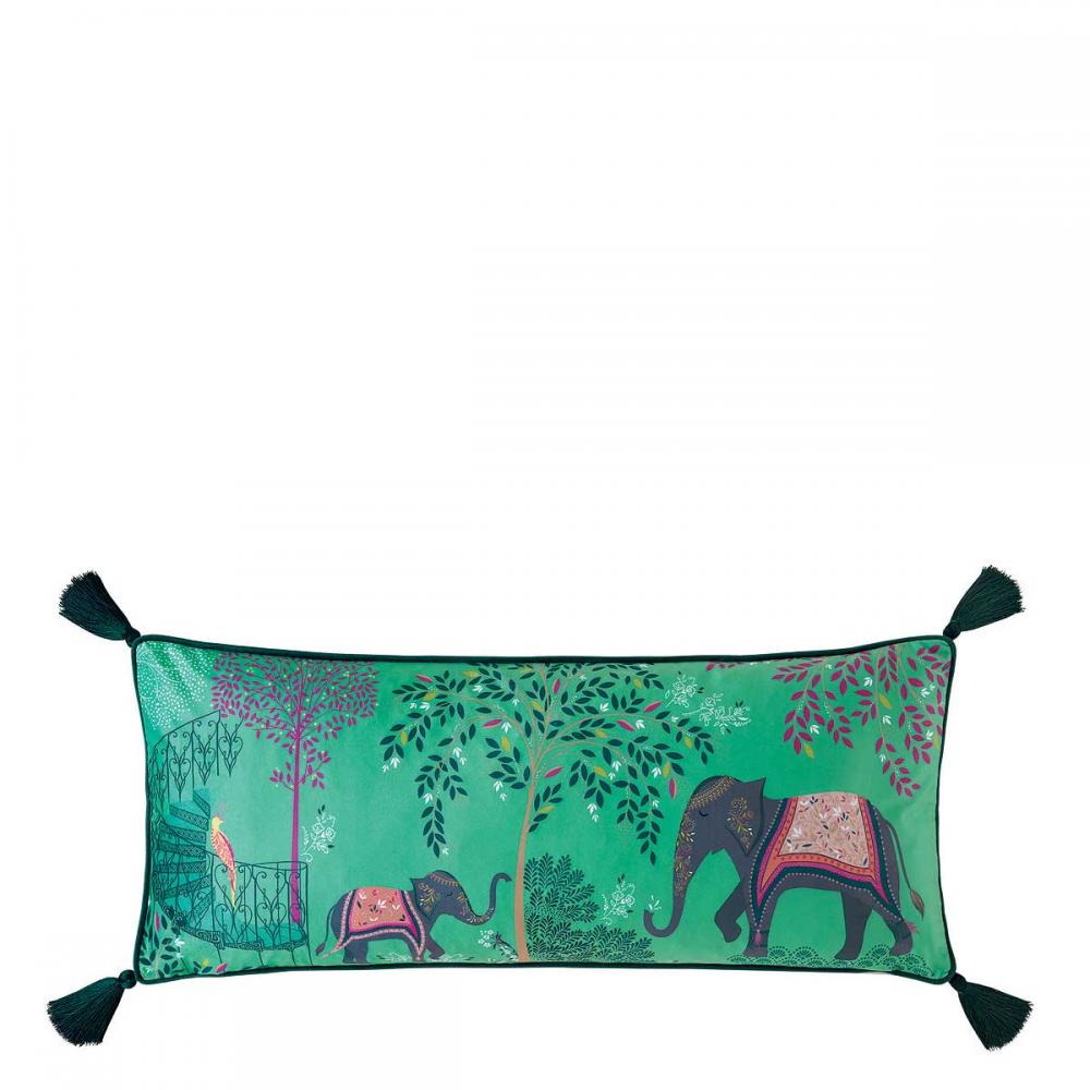 Sara Miller Elephants Oasis Cushion | Seymour's Home