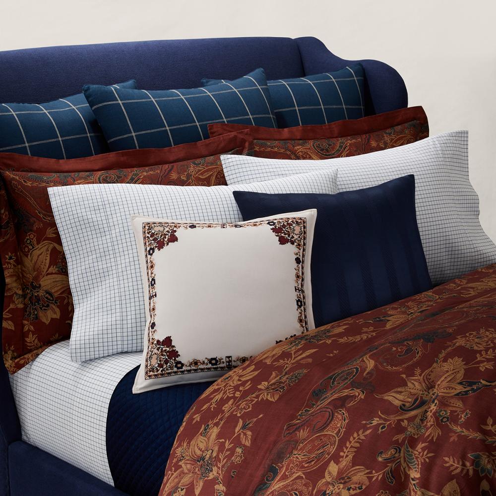 Ralph Lauren Home Paisley Red Pillow  | Seymour's Home