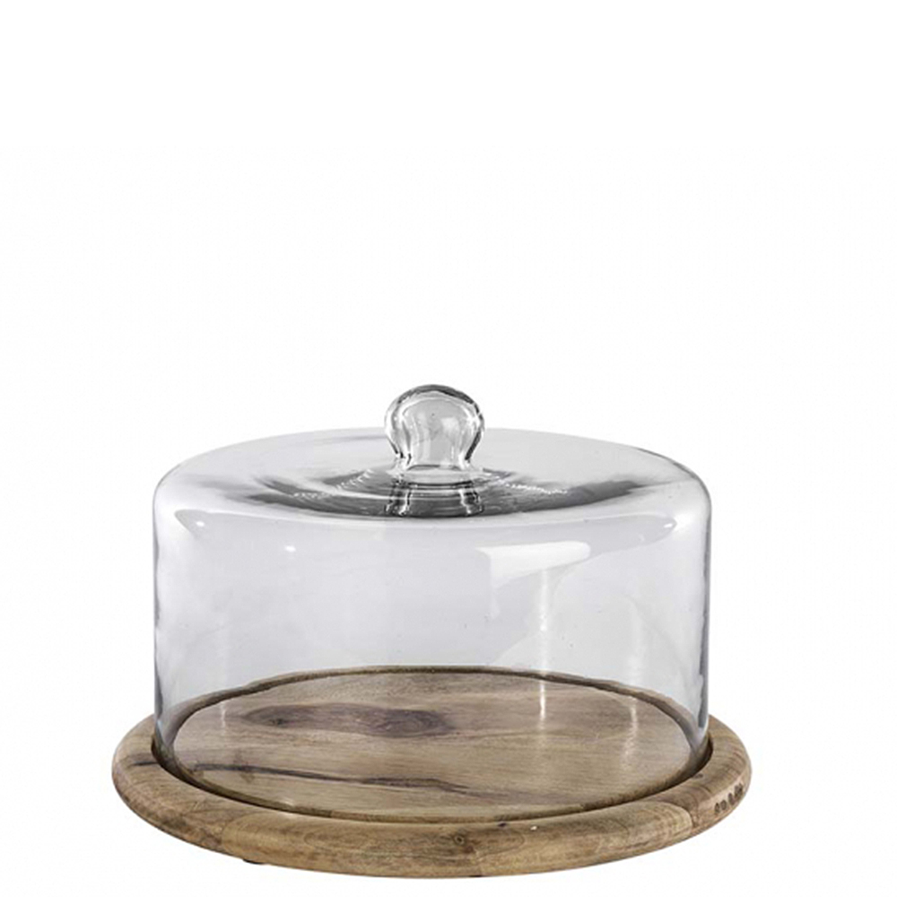 Recycled Glass Dome Cake Stand