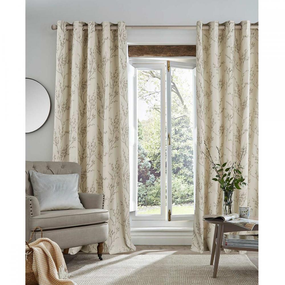 Ashley Wlde Tonwell Dove Grey Eyelet Curtans (Par) | Closs & Hambln