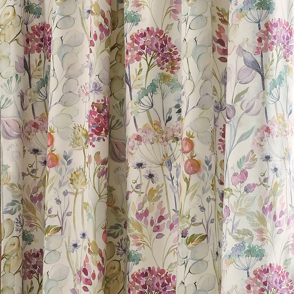 Voyage Maison Curtains Floral Ready Made Curtains Pencil Pleat Lined Curtains 